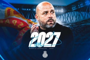 官方:西班牙人主帅马诺洛-冈萨雷斯续约至2027年