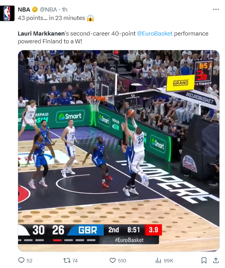 开云官网-23分钟43分创五纪录!欧记直言马卡剑指MVP 美媒:爵士浪费他天赋